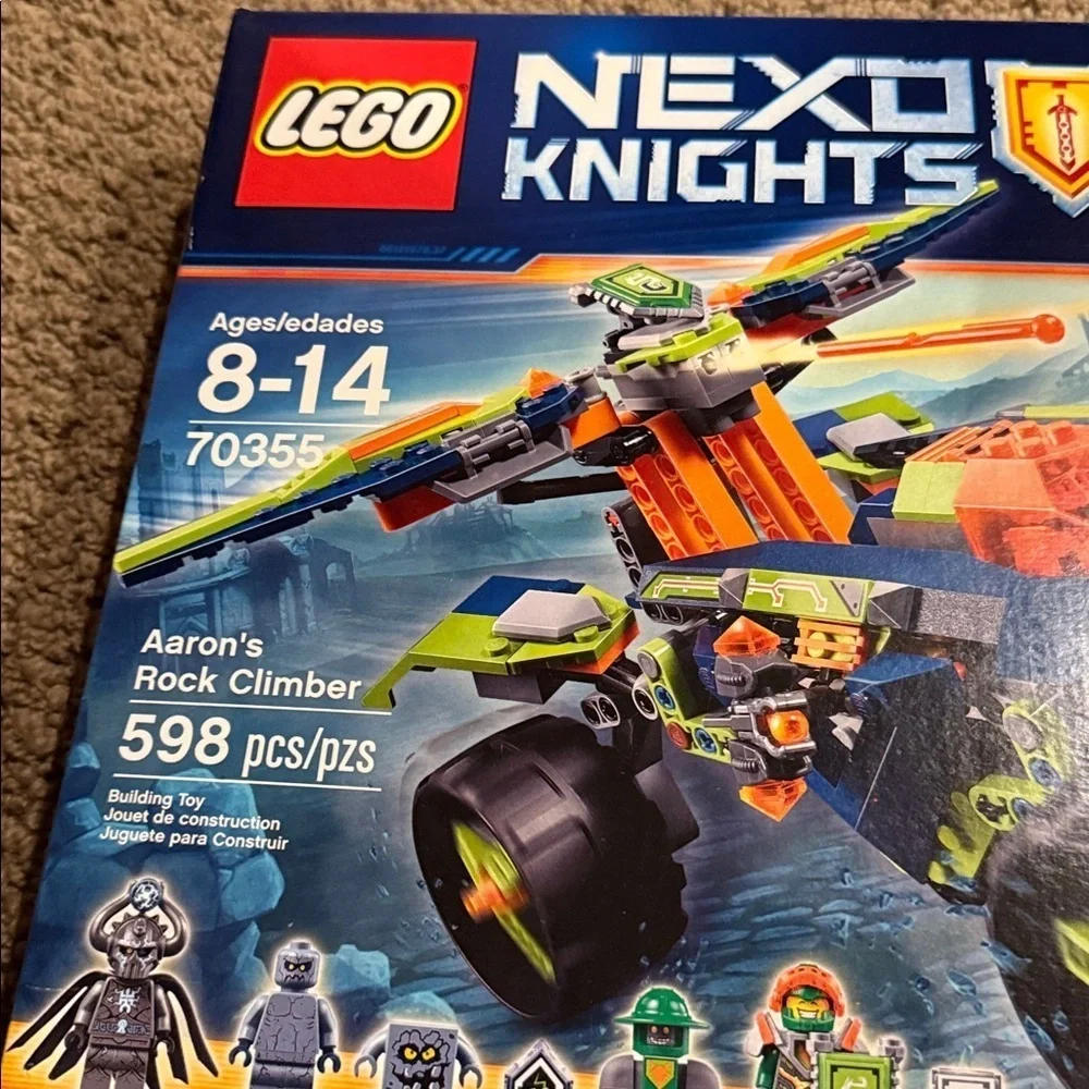 Lego nexo knights set 70355 Aaron’s rock climber 598 pieces new in sealed box